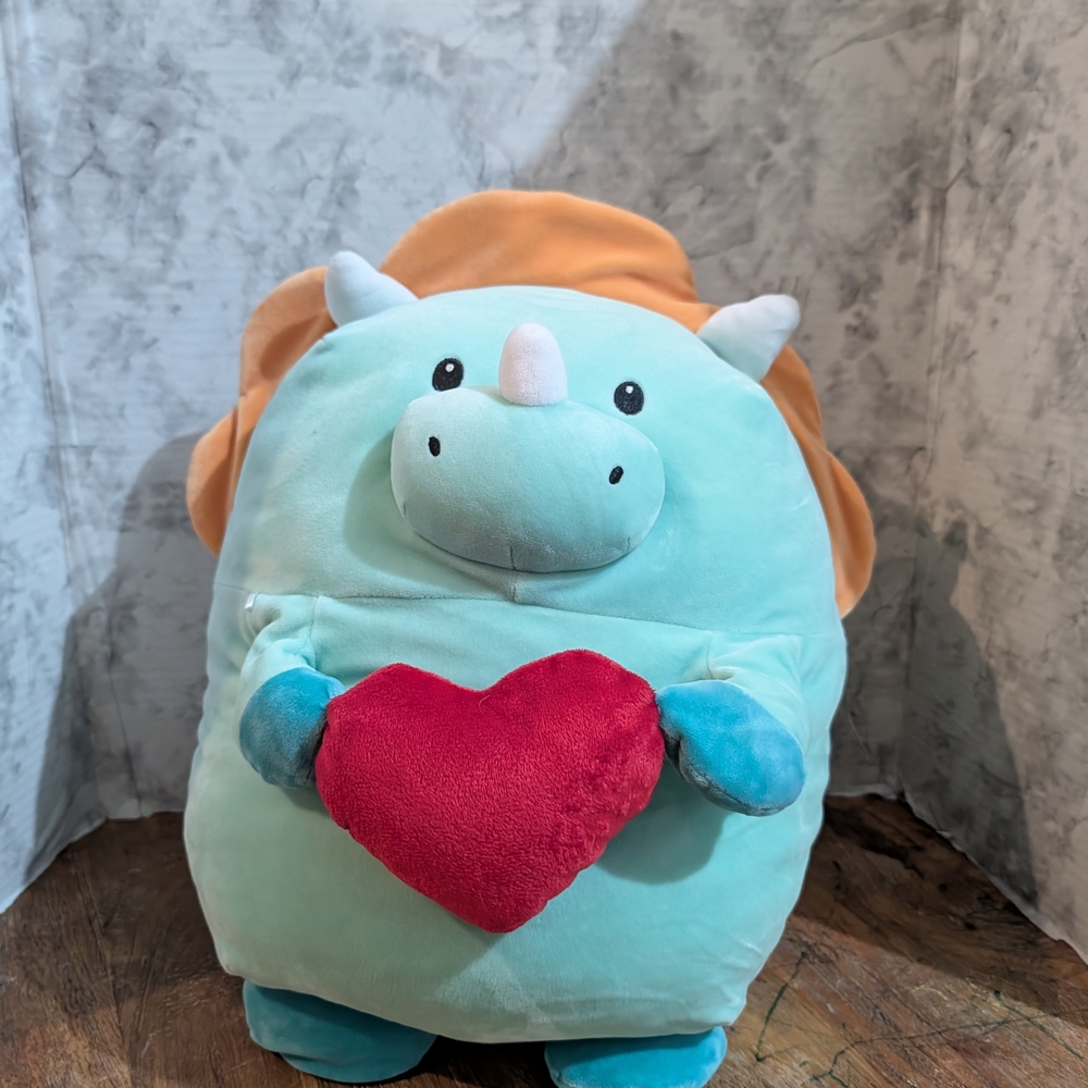 Cute Dinosaur Plush with Heart